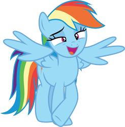 Size: 3000x3046 | Tagged: safe, artist:cloudy glow, derpibooru import, rainbow dash, pegasus, pony, grannies gone wild, .ai available, female, mare, simple background, solo, transparent background, vector