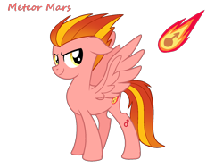 Size: 1600x1200 | Tagged: safe, derpibooru import, oc, oc only, oc:meteor mars, pegasus, golden eyes, nonbinary, pegasus oc, red mane, simple background, solo, tattoo, transparent background