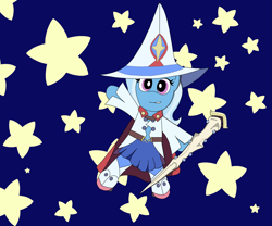 Size: 6047x5036 | Tagged: safe, artist:pinkiepie69, derpibooru import, trixie, unicorn, anime reference, clothes, costume, female, little witch academia, mare, solo, stars