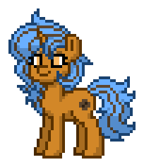 Size: 204x236 | Tagged: safe, derpibooru import, oc, oc only, oc:krispy cookie, pony, unicorn, female, horn, photo, pony town, simple background, smiling, solo, transparent background, unicorn oc