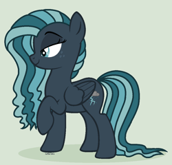 Size: 952x914 | Tagged: safe, artist:pgthehomicidalmaniac, derpibooru import, oc, oc only, pegasus, pony, base used, bedroom eyes, eyelashes, female, mare, pegasus oc, raised hoof, raised leg, smiling, solo, wings