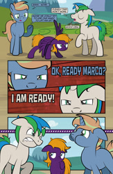 Size: 1920x2948 | Tagged: safe, artist:alexdti, derpibooru import, oc, oc:brainstorm (alexdti), oc:purple creativity, oc:star logic, pegasus, pony, unicorn, comic:quest for friendship retold