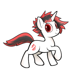 Size: 2400x2400 | Tagged: safe, artist:darkdoomer, derpibooru import, oc, oc only, oc:zaknel, unicorn, ponybooru collab 2023, horn, simple background, solo, transparent background, unicorn oc