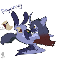 Size: 2600x2600 | Tagged: safe, derpibooru import, oc, alicorn, chest fluff, countershading, fusion, pale belly, solo