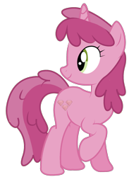 Size: 1144x1559 | Tagged: safe, artist:flash-draw, artist:maddietheuniversalfan68, derpibooru import, edit, ruby pinch, pony, unicorn, g4, adult, cute, female, girly girl, mare, older, older ruby pinch, pinchybetes, raised hoof, raised leg, simple background, smiling, solo, transparent background, vector