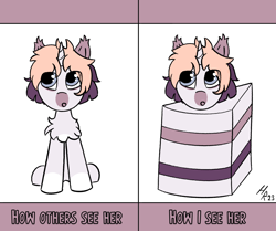 Size: 2062x1721 | Tagged: safe, artist:hardrock, derpibooru import, oc, oc:judith, pony, unicorn, cake, food, sitting, solo