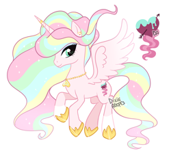 Size: 2000x1770 | Tagged: safe, artist:dixieadopts, derpibooru import, oc, oc:radiant romance, pony, coat markings, colored wings, ear piercing, earring, ethereal mane, ethereal tail, eyeshadow, female, flying, gradient wings, green eyes, hoof shoes, horn, horn jewelry, horn ring, jewelry, magical lesbian spawn, makeup, mare, necklace, offspring, parent:princess cadance, parent:vapor trail, piercing, ring, simple background, socks (coat marking), solo, sparkly mane, sparkly tail, spread wings, tail, transparent background, wings