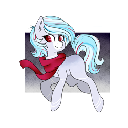 Size: 2800x2800 | Tagged: safe, artist:oniiponii, derpibooru import, oc, oc only, earth pony, pony, clothes, earth pony oc, female, mare, scarf, simple background, smiling, solo, transparent background