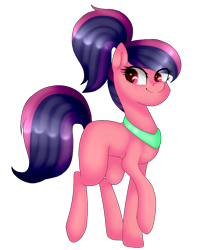 Size: 780x940 | Tagged: safe, artist:oniiponii, derpibooru import, oc, oc only, earth pony, pony, earth pony oc, eyelashes, female, mare, raised hoof, raised leg, simple background, solo, transparent background