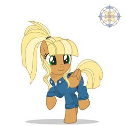 Size: 2000x2000 | Tagged: safe, artist:r4hucksake, derpibooru import, oc, oc only, oc:center punch, pegasus, pony, clothes, female, high res, mare, simple background, solo, transparent background