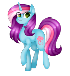 Size: 812x887 | Tagged: safe, artist:oniiponii, derpibooru import, oc, oc only, pony, unicorn, eyelashes, female, heart, heart eyes, horn, mare, raised hoof, raised leg, simple background, solo, transparent background, unicorn oc, wingding eyes