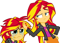 Size: 1263x903 | Tagged: safe, artist:evilasio, derpibooru import, sunset shimmer, equestria girls, antagonist, confrontation, evil is cool, evil sunset shimmer, heartless, insensitive, manipulation, revenge, simple background, sunsad shimmer, sympathy, transparent background, vengeance, villainess