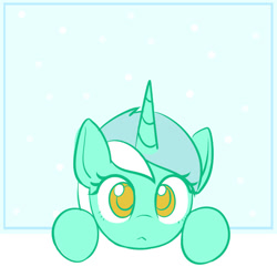 Size: 717x717 | Tagged: safe, artist:mcsadat, derpibooru import, lyra heartstrings, pony, unicorn, ask lyra pony, colored pupils, cute, lyrabetes, solo, stare