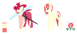 Size: 4500x2000 | Tagged: safe, derpibooru import, oc, oc only, oc:alessandro, pony, unicorn, clothes, hat, nobility, simple background, solo, sword, weapon, white background