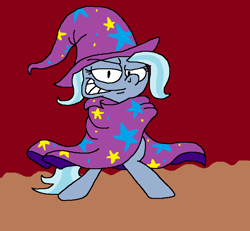 Size: 802x740 | Tagged: safe, alternate version, artist:dragonboi471, derpibooru import, trixie, pony, cape, clothes, hat, solo, trixie's cape, trixie's hat