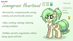 Size: 1920x1080 | Tagged: safe, derpibooru import, oc, oc only, oc:lemongrass heartseed, pegasus, pony, gradient background, multiple tails, mutant, photoshop, pony town, reference sheet, solo, tail, three tails