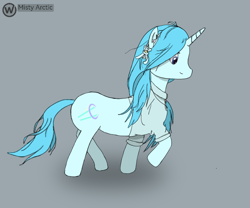 Size: 780x648 | Tagged: safe, artist:wayofworld, derpibooru import, oc, oc:misty arctic, unicorn, solo