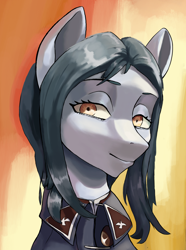 Size: 2340x3150 | Tagged: safe, artist:fly over, derpibooru import, oc, pony, equestria at war mod, bust, clothes, female, looking at you, mare, pony oc, portrait, uniform