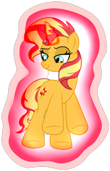 Size: 1900x2955 | Tagged: safe, artist:gmaplay, derpibooru import, sunset shimmer, pony, unicorn, equestria girls, cute, levitation, magic, reference, self-levitation, shimmerbetes, simple background, solo, telekinesis, transparent background