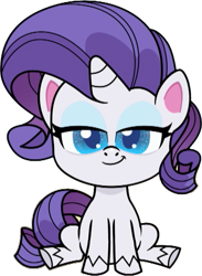 Size: 597x815 | Tagged: safe, artist:pascalmulokozi2, derpibooru import, edit, edited screencap, screencap, rarity, pony, unicorn, g4.5, my little pony: pony life, female, looking at you, mare, not a vector, simple background, sitting, solo, transparent background