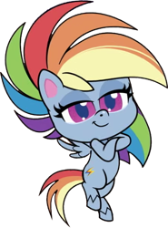 Size: 441x596 | Tagged: safe, artist:pascalmulokozi2, derpibooru import, edit, edited screencap, screencap, rainbow dash, pegasus, pony, badge of shame, g4.5, my little pony: pony life, crossed arms, female, mare, not a vector, simple background, solo, transparent background