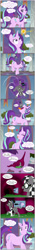 Size: 1280x9159 | Tagged: safe, artist:bbbhuey, derpibooru import, starlight glimmer, oc, oc:checkerboard, pegasus, pony, butt, butthug, comic, dock, female, glasses, hug, internal, male, mare, micro, plot, stallion, tail, vore, vorelight glimmer