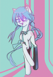 Size: 2126x3072 | Tagged: safe, artist:persephone2706, derpibooru import, earth pony, pony, anime, hatsune miku, ponified, species swap, vocaloid