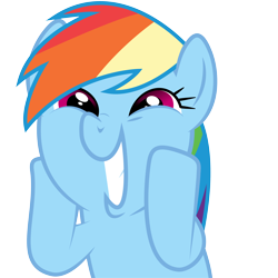 Size: 3900x3900 | Tagged: safe, artist:ambits, derpibooru import, rainbow dash, pony, .ai available, dashface, simple background, so awesome, solo, transparent background, vector