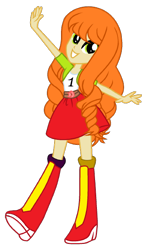 Size: 380x656 | Tagged: safe, derpibooru import, oc, oc only, equestria girls, boots, clothes, high heel boots, jacket, shirt, shoes, simple background, skirt, solo, transparent background, vest