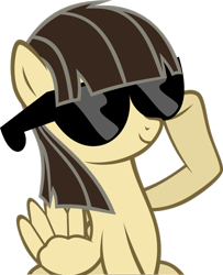 Size: 900x1108 | Tagged: safe, derpibooru import, wild fire, pegasus, pony, female, mare, simple background, solo, sunglasses, transparent background