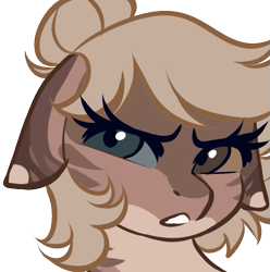 Size: 537x541 | Tagged: safe, artist:mxiiisy, derpibooru import, oc, oc only, oc:amoo, pony, angry, disgusted, emote, female, heterochromia, mare, pony oc, simple background, solo, transparent background, wtf