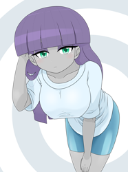 Size: 2048x2750 | Tagged: safe, artist:batipin, derpibooru import, maud pie, equestria girls, breasts, maud pies