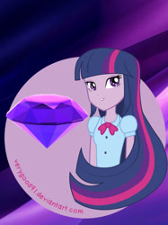 Size: 828x1105 | Tagged: safe, artist:verygood91, derpibooru import, twilight sparkle, human, equestria girls, rainbow rocks, bedroom eyes, chaos emerald, clothes, looking at you, sonic the hedgehog, sonic the hedgehog (series)