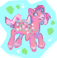 Size: 1893x1922 | Tagged: safe, artist:poniesart, derpibooru import, sweet berry, earth pony, pony, g2, solo