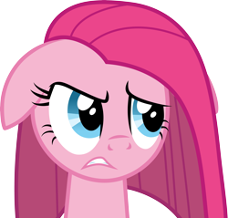 Size: 6000x5735 | Tagged: safe, artist:twilirity, derpibooru import, pinkie pie, pony, party of one, .svg available, ears, floppy ears, pinkamena diane pie, simple background, solo, transparent background, vector