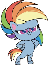 Size: 356x486 | Tagged: safe, artist:pascalmulokozi2, derpibooru import, edit, edited screencap, screencap, rainbow dash, pegasus, pony, g4.5, my little pony: pony life, the mysterious voice, bipedal, female, mare, not a vector, simple background, solo, transparent background