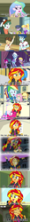 Size: 1000x7282 | Tagged: safe, derpibooru import, applejack, fluttershy, pinkie pie, princess celestia, principal celestia, rainbow dash, rarity, sunset shimmer, trixie, equestria girls, alternate ending, canterlot high, comic, fall formal, humane five, karma, karma houdini, pinkie pie's boots, popular, popular queen, trixie's boots