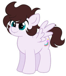 Size: 875x1013 | Tagged: safe, artist:saveraedae, derpibooru import, oc, oc only, oc:markey malarkey, pegasus, pony, chubby, colt, foal, male, ponified, show accurate, simple background, solo, species swap, teenager, the mark side, transparent background