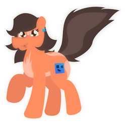 Size: 1497x1472 | Tagged: safe, artist:epsipeppower, derpibooru import, oc, oc only, oc:robertapuddin, skunk, skunk pony, simple background, skunkberta, solo, white background