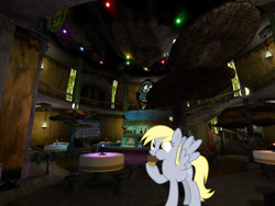 Size: 800x600 | Tagged: safe, artist:dashiesparkle, artist:tawaki, derpibooru import, derpy hooves, d'ni, earth, firemarble, guild of messengers' pub, muffin, myst, that pony sure does love muffins, uru