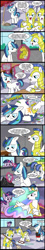 Size: 377x2117 | Tagged: safe, artist:madmax, derpibooru import, princess celestia, shining armor, twilight sparkle, comic:favours, comic, commission, implied princess cadance, karma, nepotism, promotion, royal guard