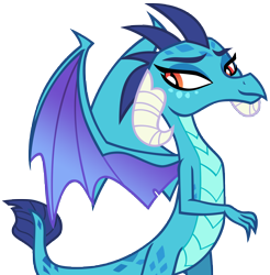 Size: 8368x8502 | Tagged: safe, artist:andoanimalia, derpibooru import, princess ember, dragon, triple threat, female, simple background, solo, transparent background, vector