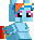 Size: 31x37 | Tagged: safe, artist:langtanium, derpibooru import, rainbow dash, pegasus, pony, pixel art, simple background, sitting, solo, transparent background