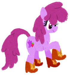 Size: 1101x1176 | Tagged: safe, artist:purppone, ponerpics import, berry punch, berryshine, earth pony, pony, boots, cowboy boots, female, hoof shoes, lineless, mare, shoes, simple background, solo, transparent background