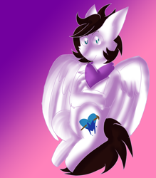 Size: 1920x2194 | Tagged: safe, artist:blxxdingtoy, derpibooru import, oc, oc only, oc:markey malarkey, pegasus, pony, bandana, crossover, gradient background, solo, the mark side, wrong cutie mark