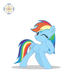 Size: 2500x2500 | Tagged: safe, artist:r4hucksake, derpibooru import, rainbow dash, pony, one eye closed, simple background, solo, transparent background, wink