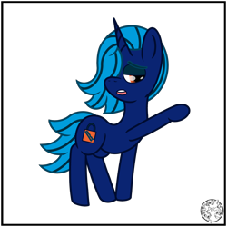 Size: 4000x4000 | Tagged: safe, artist:dice-warwick, derpibooru import, oc, oc only, oc:lockpick, pony, unicorn, female, mare, raised hoof, raised leg, simple background, solo, transparent background