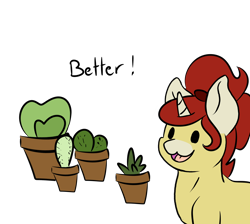 Size: 1492x1335 | Tagged: safe, artist:noxi1_48, derpibooru import, pony, cactus, daily dose of friends, simple background, solo, transparent background