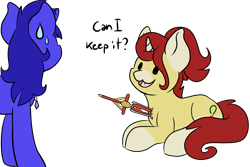 Size: 3000x2000 | Tagged: safe, artist:noxi1_48, derpibooru import, pony, cartoon violence, daily dose of friends, impalement, stabbed, sword, weapon