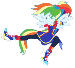 Size: 3872x3528 | Tagged: safe, artist:gmaplay, derpibooru import, rainbow dash, better together, cheer you on, equestria girls, female, high res, kamen rider, kick, ponied up, pony ears, simple background, solo, spread wings, super ponied up, transparent background, wings